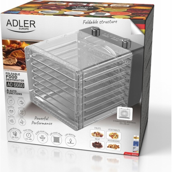 Adler AD 6660 Sušička na houby a ovoce