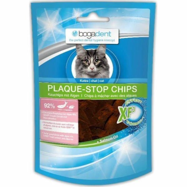 BOGAR Bogadent Plaque-stop Chips Fish - pamlsek pro kočky...