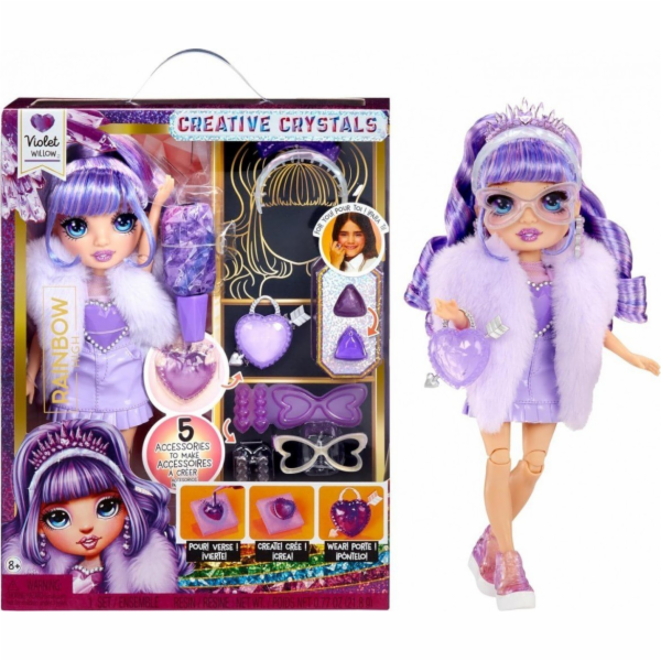 MGA Rainbow High Creative Crystals Violet (121404-EUC)