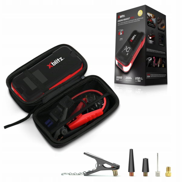Xblitz EnergyBoost Pro 20000mAh Jump Starter, multifunkčn...