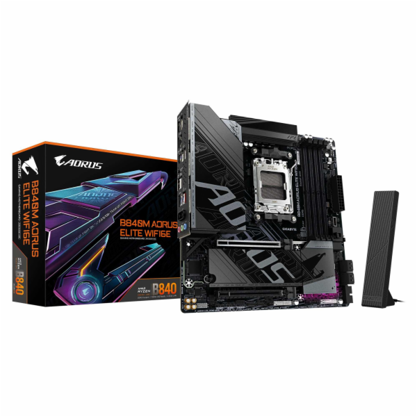Gigabyte AORUS B840 ELITE WIFI6E, AMD B840, AM5, 4xDDR5, ...