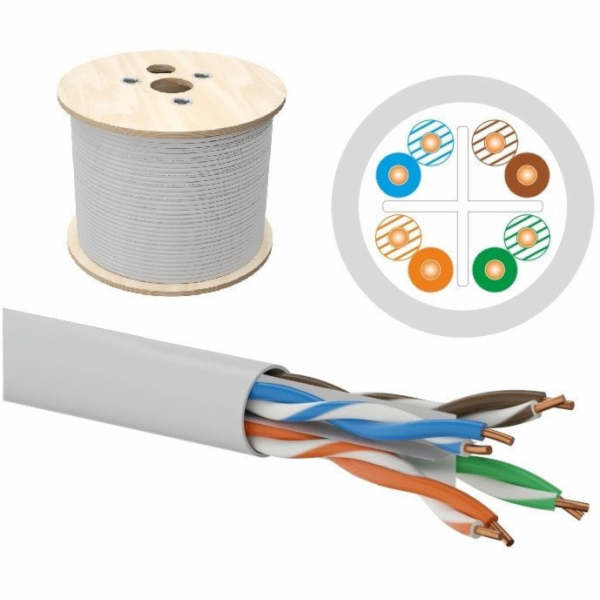 Q-LANTEC U/UTP cat.6A síťový kabel, kroucená dvojlinka, LSOH