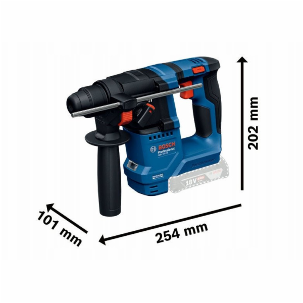 Bosch Rázové kladivo GBH 18V-18 bez baterie a nabíječky