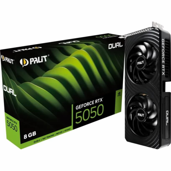 Palit Grafická karta GeForce RTX 5050 Dual 8GB GDDR6 DLSS...
