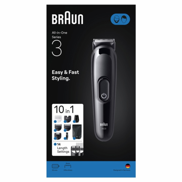 Zastřihovač vlasů a vousů Braun 3 AIO3560