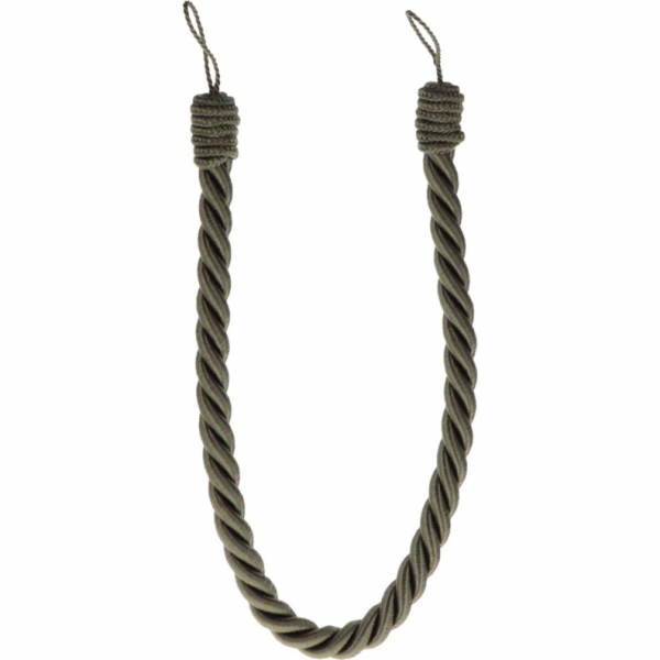 Šňůra na záclony Luance COT, 1,6 cm, tmavě zelená