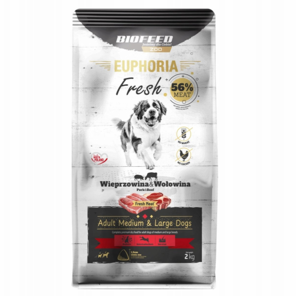 BIOFEED Euphoria Fresh Adult Medium & Large Pork with bee...