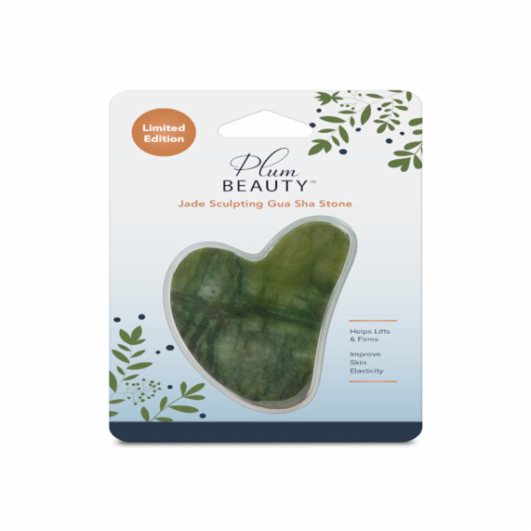 Plum Beauty Jade Gua Sha kámen