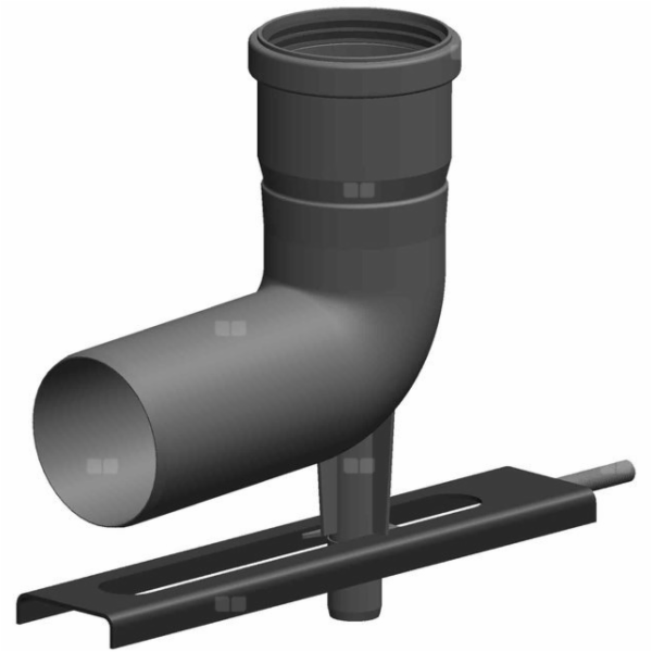 Concept Krátké koleno s podpěrou a závitovou tyčí (renova...