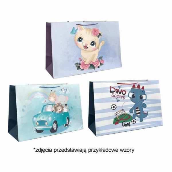 JU-PITER Ozdobná dárková taška 4wz 30x42x20cm JP 4681H ši...