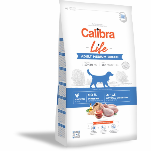 CALIBRA DOG life adult medium breed chicken 12kg