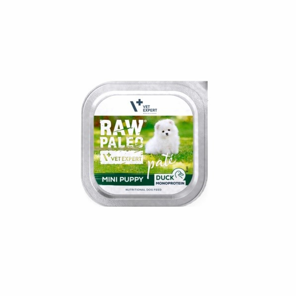 RAW PALEO Pâte Mini Puppy Duck - vlhké krmivo pro psy - 150g