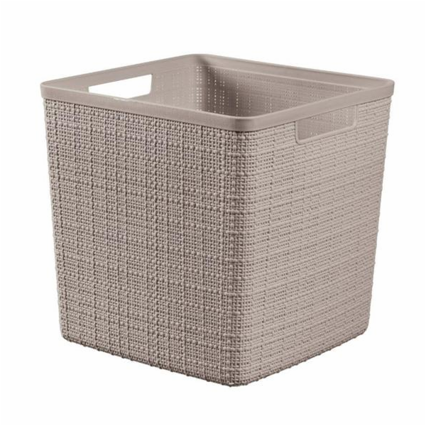 Box Curver Jute Cube 17L taupe