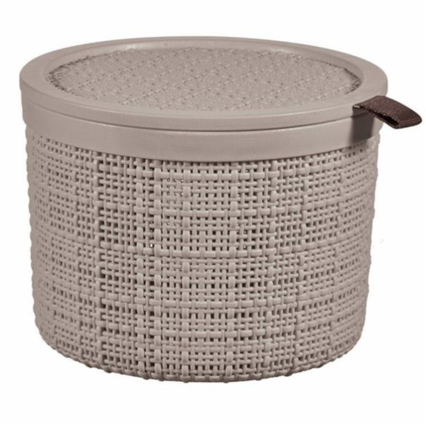 Box Curver Jute kulatý 2L taupe