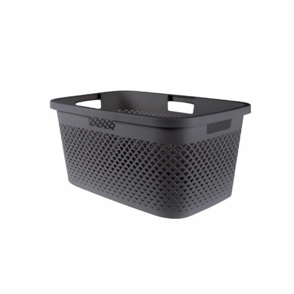 Koš na prádlo Curver Pure 47 l tmavě šedý