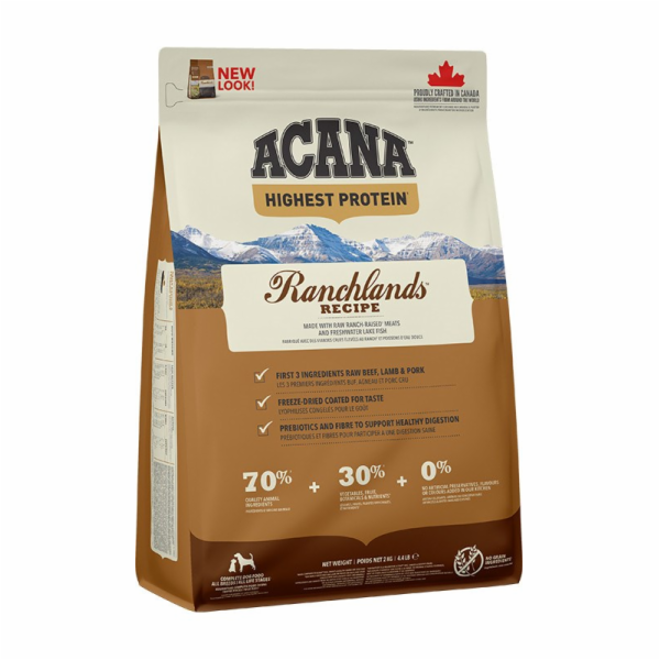 ACANA Highest Protein Ranchlands Dog - suché krmivo pro p...