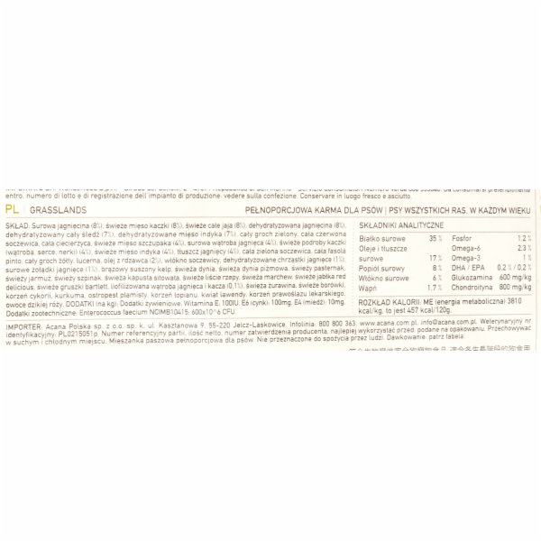 ACANA Highest Protein Grasslands - suché krmivo pro psy -...