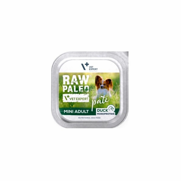 RAW PALEO Pâte Mini Adult Duck - vlhké krmivo pro psy - 150g