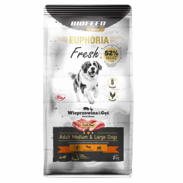 BIOFEED Euphoria Fresh Adult Medium & Large Pork with goo...