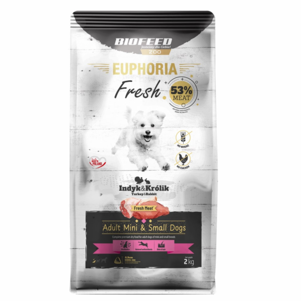 BIOFEED Euphoria Fresh Adult Mini & Small Turkey with rab...