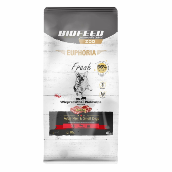 BIOFEED Euphoria Fresh Adult Mini & Small Pork with beef ...