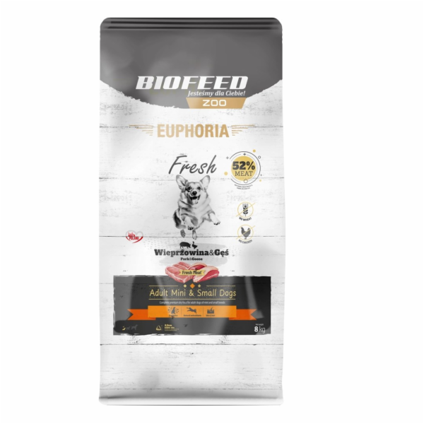 BIOFEED Euphoria Fresh Adult Mini & Small Pork with goose...
