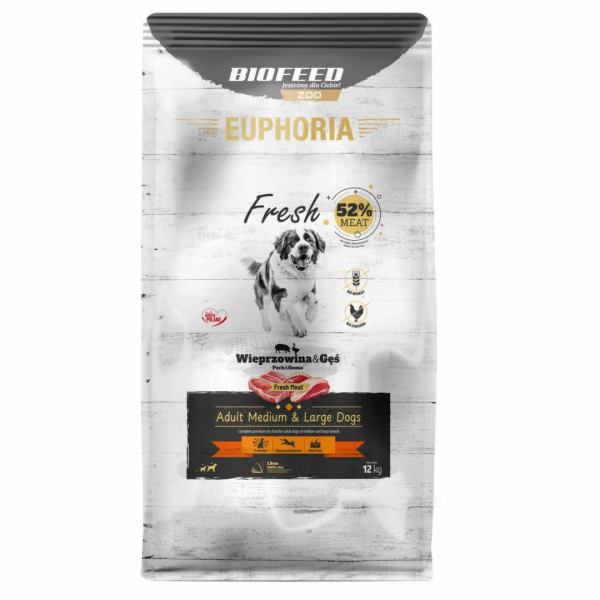 BIOFEED Euphoria Fresh Adult Medium & Large Pork with goo...