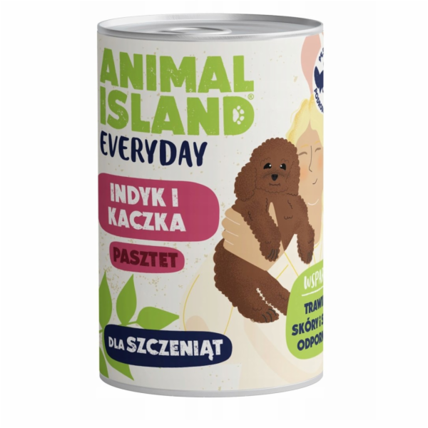 ANIMAL ISLAND Everyday Puppy Turkey and duck - vlhké krmi...