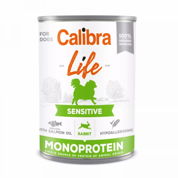 CALIBRA LIFE Sensitive králík - vlhké krmivo pro psy - 0,4kg