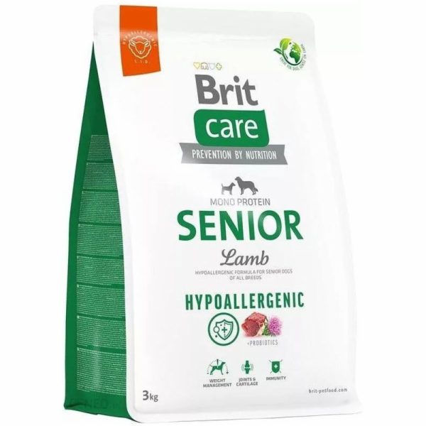 BRIT Care Hypoallergenic Senior Lamb with rice - suché kr...