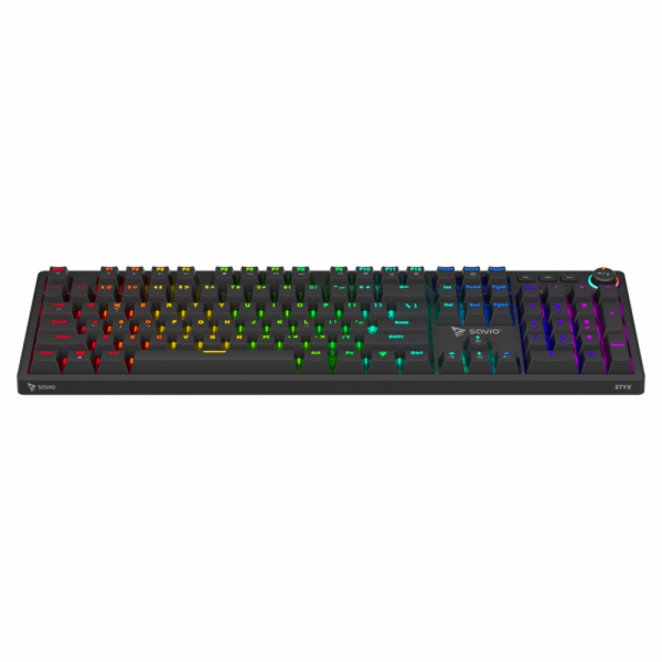 SAVIO STYX Mekanisk tastatur Outemu Red, Hot Swap, RGB