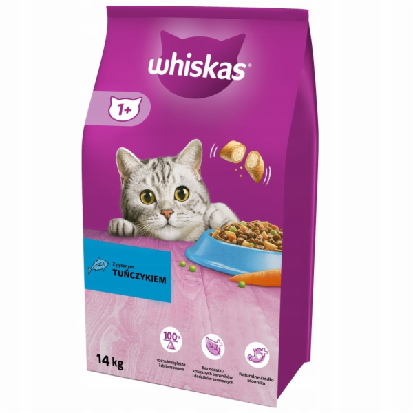 Whiskas Dry Cat Food Adult Cats with Tu