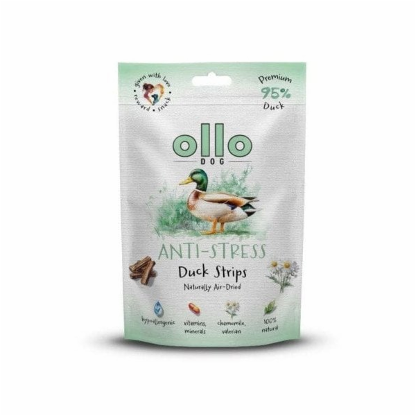 OLLO Air-Dried Anti-Stress Duck strips - pamlsek pro psa ...