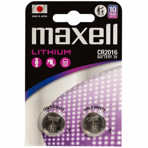 MAXELL Lithiová baterie LITHIUM CR2016 2 ks. 3V