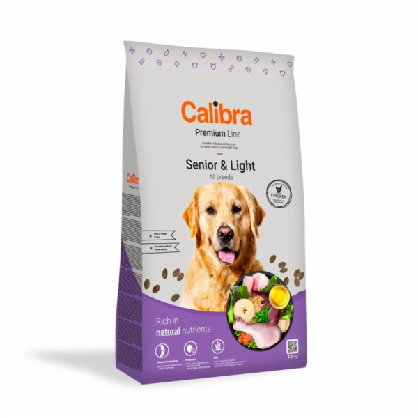 CALIBRA Premium Line Senior & Light Chicken - suché krmiv...