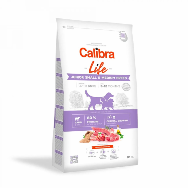 CALIBRA Life Junior Small&Medium breed Lamb - suché krmiv...
