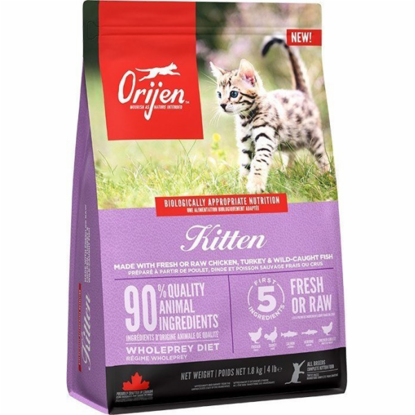 ORIJEN Kitten - Suché krmivo pro kočky - 1,8 kg