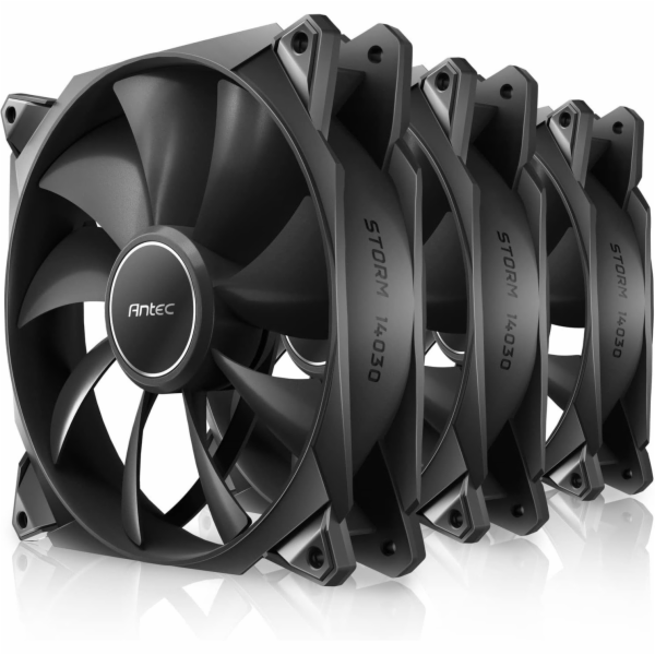 Antec Storm T3 140mm PWM černá sada ventilátoru (3ks)