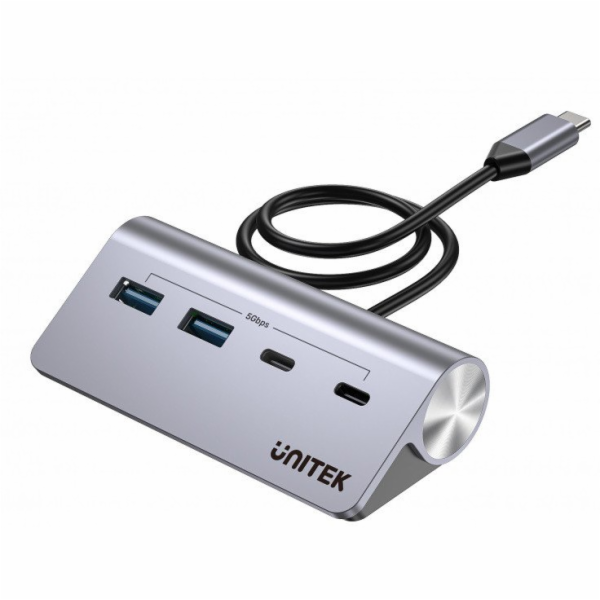 UNITEK HUB USB-C HLINÍKOVÝ 2X USBA 2X USB-C 5GBPS