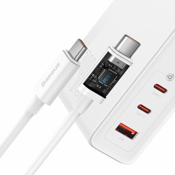 Baseus GaN5 Pro rychlonabíjecí adaptér 2x USB-C + USB-A 1...