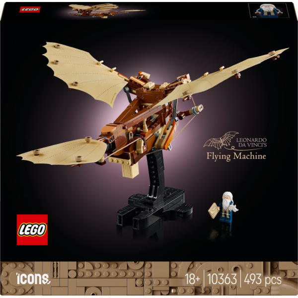 LEGO 10363 Icons Létající stroj Leonarda da Vinciho, stav...
