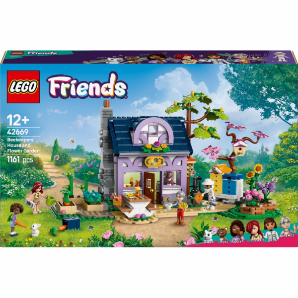 Stavebnice LEGO 42669 Friends Včelařův dům a květinová za...