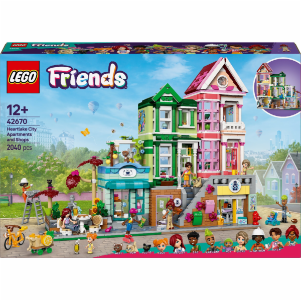 LEGO 42670 Friends obytná a nákupní ulice v Heartlake Cit...