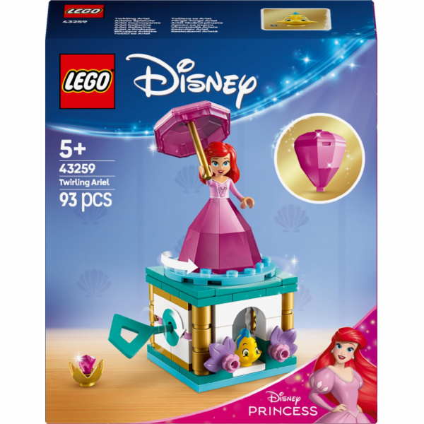 Stavebnice LEGO 43259 Disney Princess Ariel Music Box