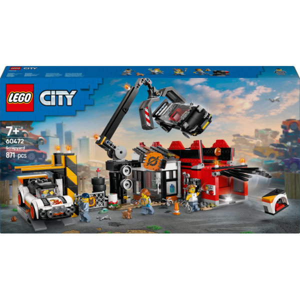 LEGO 60472 Městský haraburdí s auty, stavební hračky