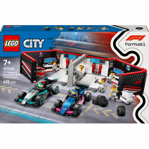 LEGO 60444 City garáž F1 se závodními auty Mercedes-AMG a...