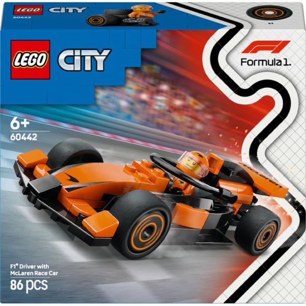 LEGO 60442 City Závodní jezdec F1 se závodním autem McLar...