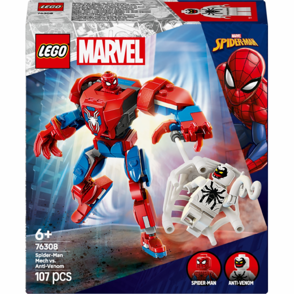 LEGO 76308 Marvel Super Heroes Spider-Man Mech vs. Anti-V...