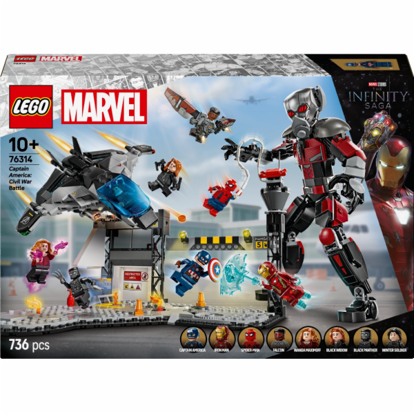 Stavebnice LEGO 76314 Marvel Super Heroes Captain America...
