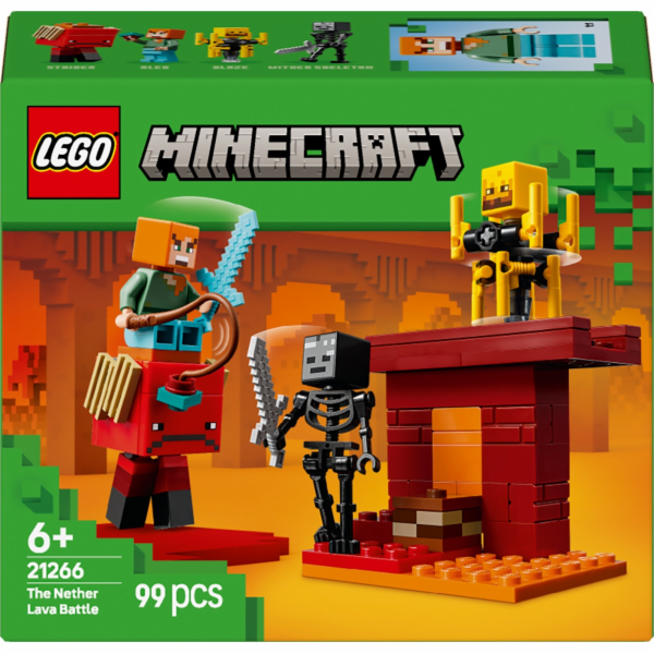 LEGO 21266 Minecraft The Lava Duel in the Nether, stavebnice